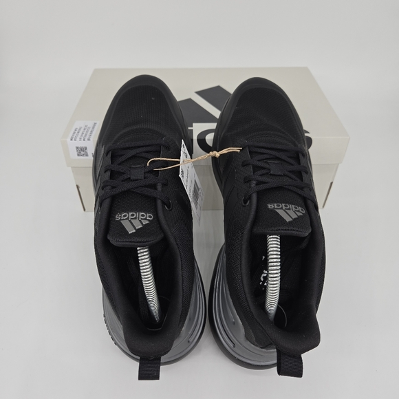 New adidas RapidaSport Bounce J 'Black Iron Metallic' Youth Shoes Size 6 - Picture 5 of 8